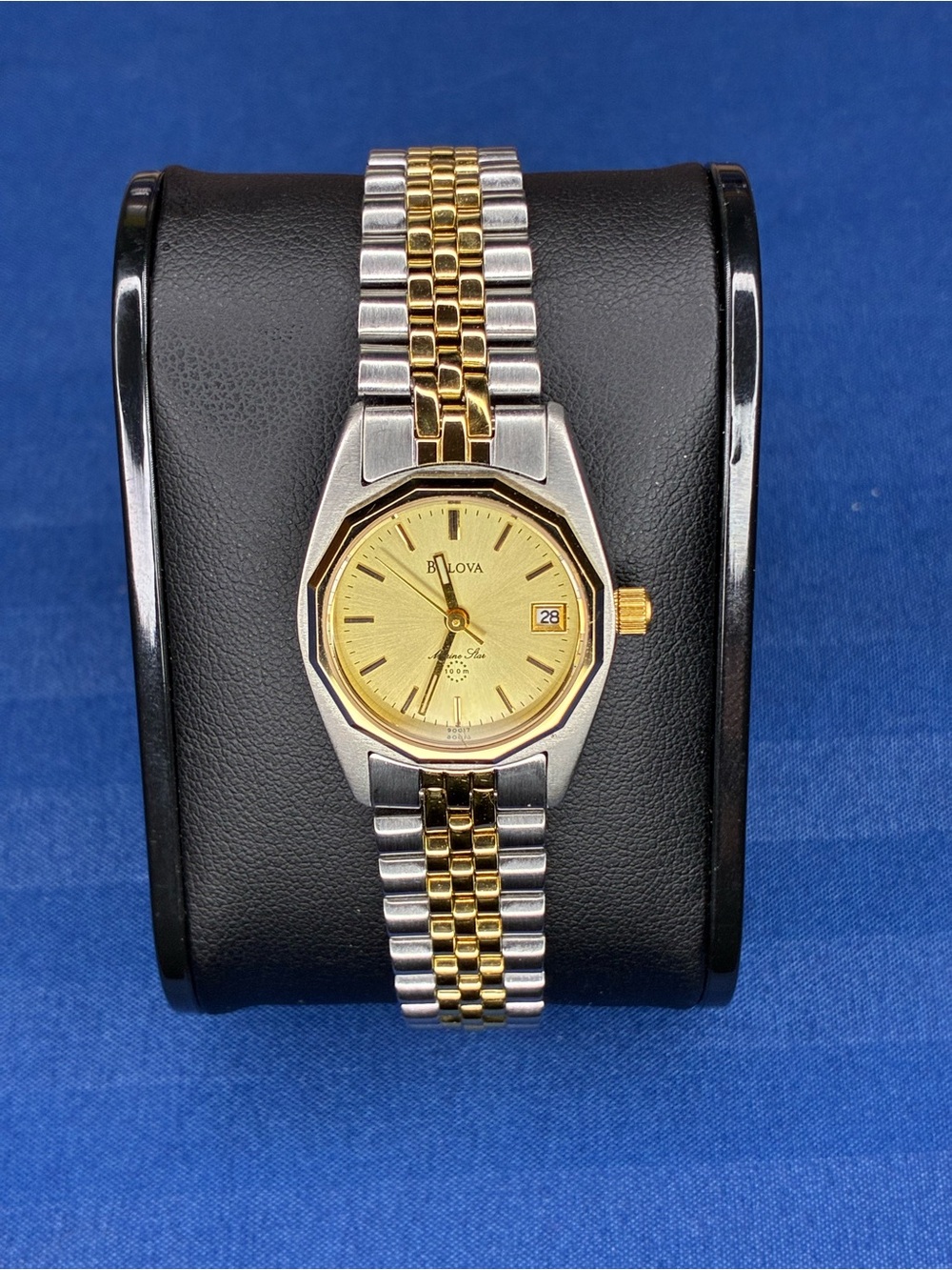 Bulova Marine Star Two-Tone Gold and Silver Ladies Watch with Date